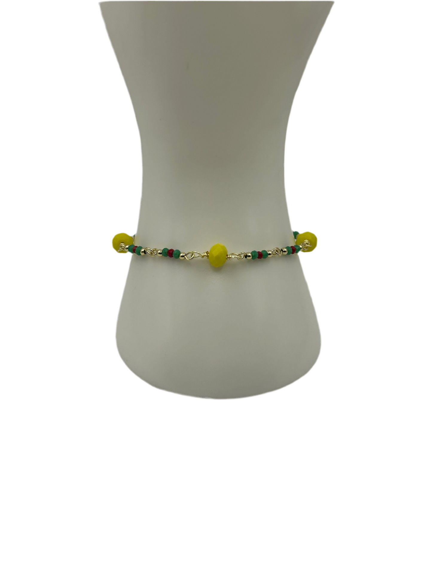 Yellow Beaded Bracelet
