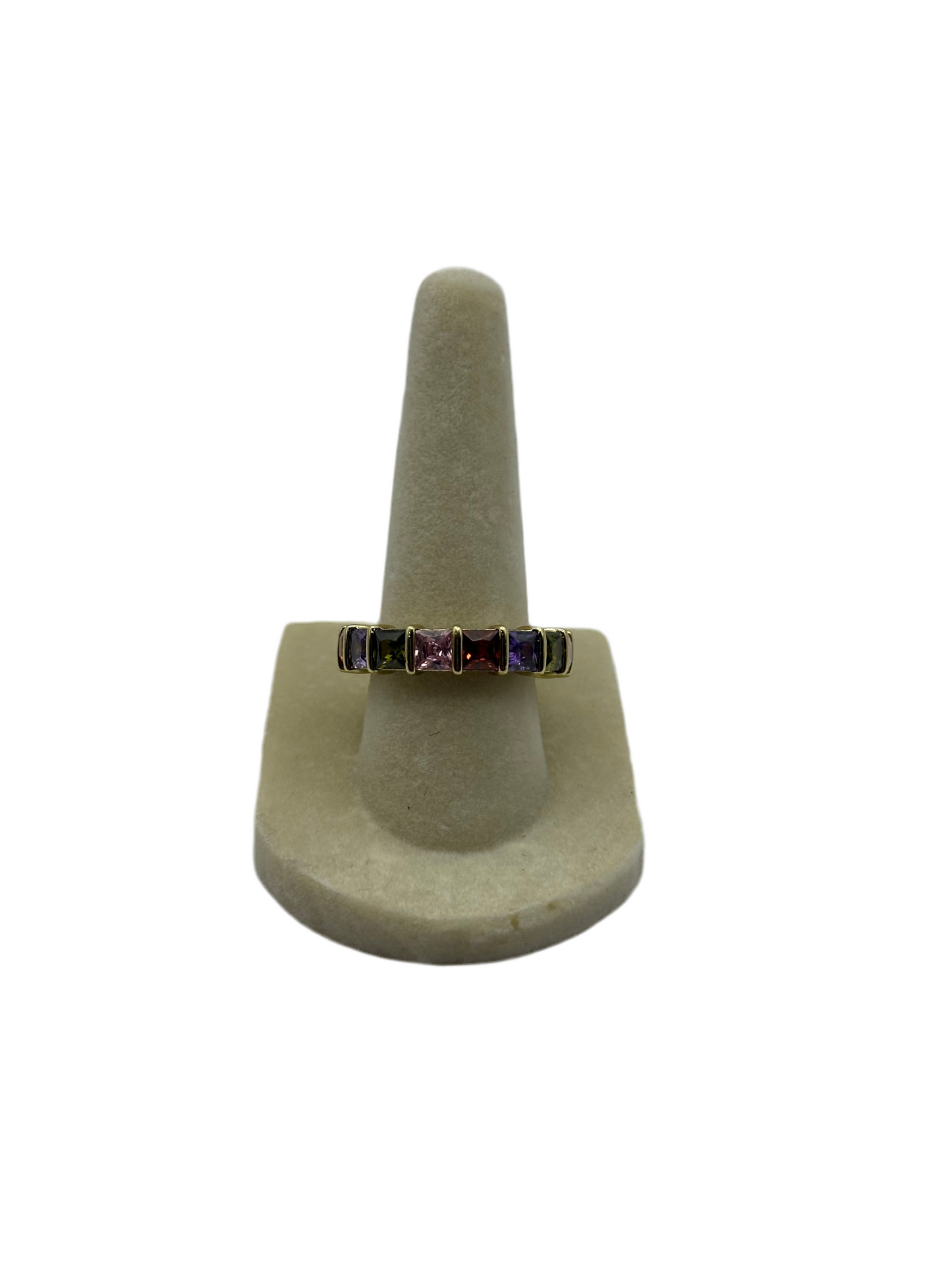 Multi Color Medium Stones Band