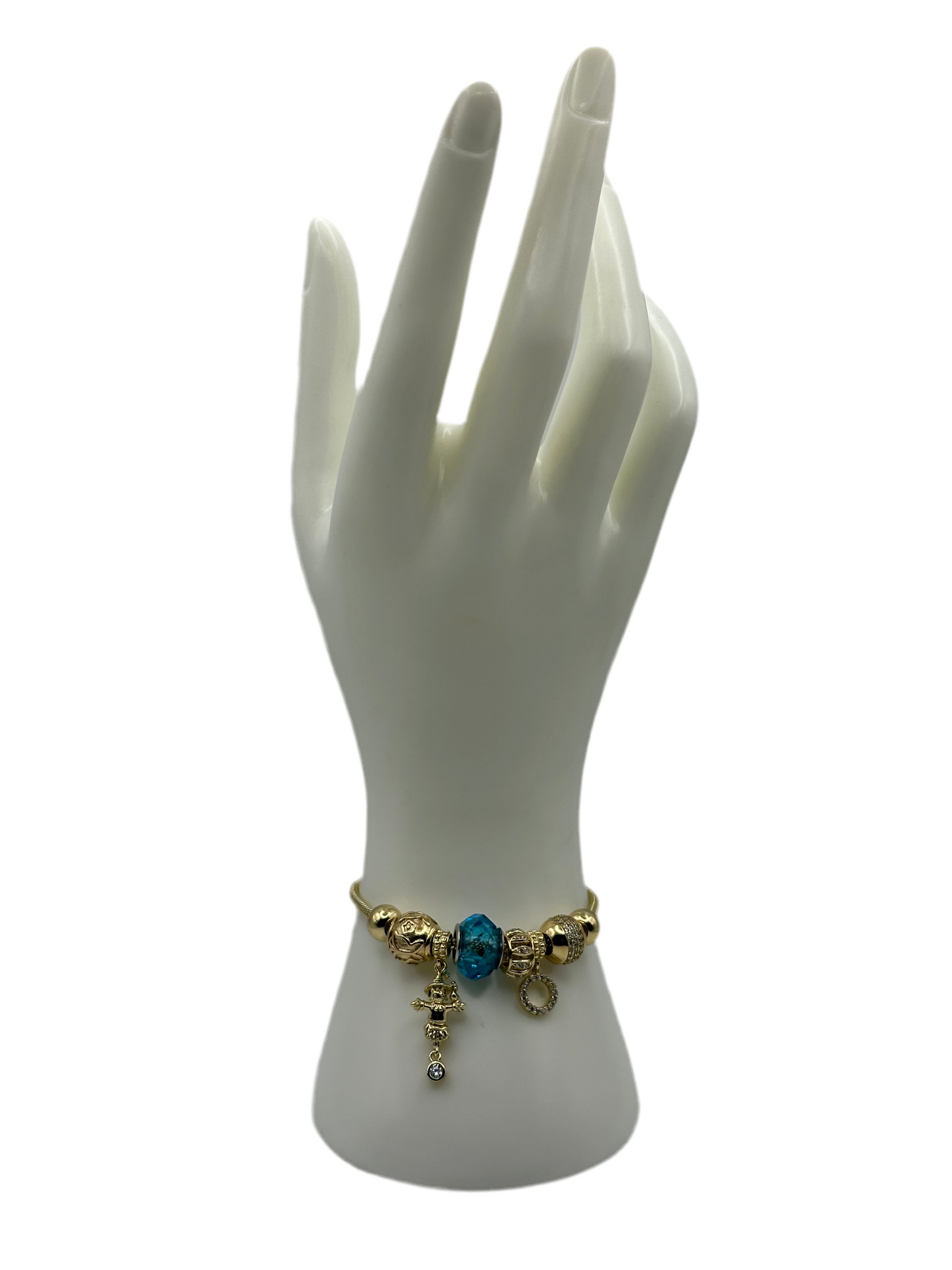 Gold Aqua Pan Bracelet