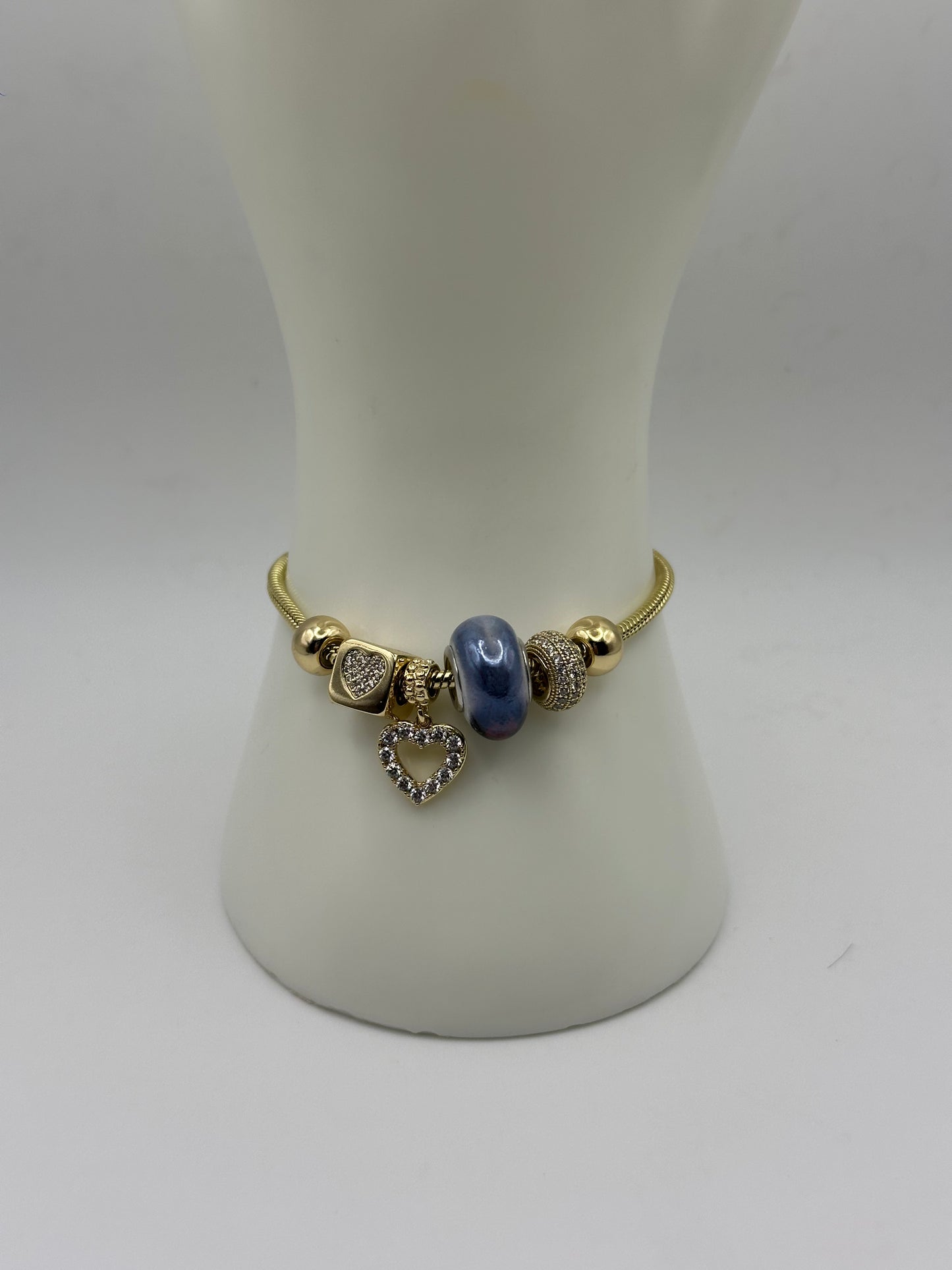Gold Lavender Pan Bracelet