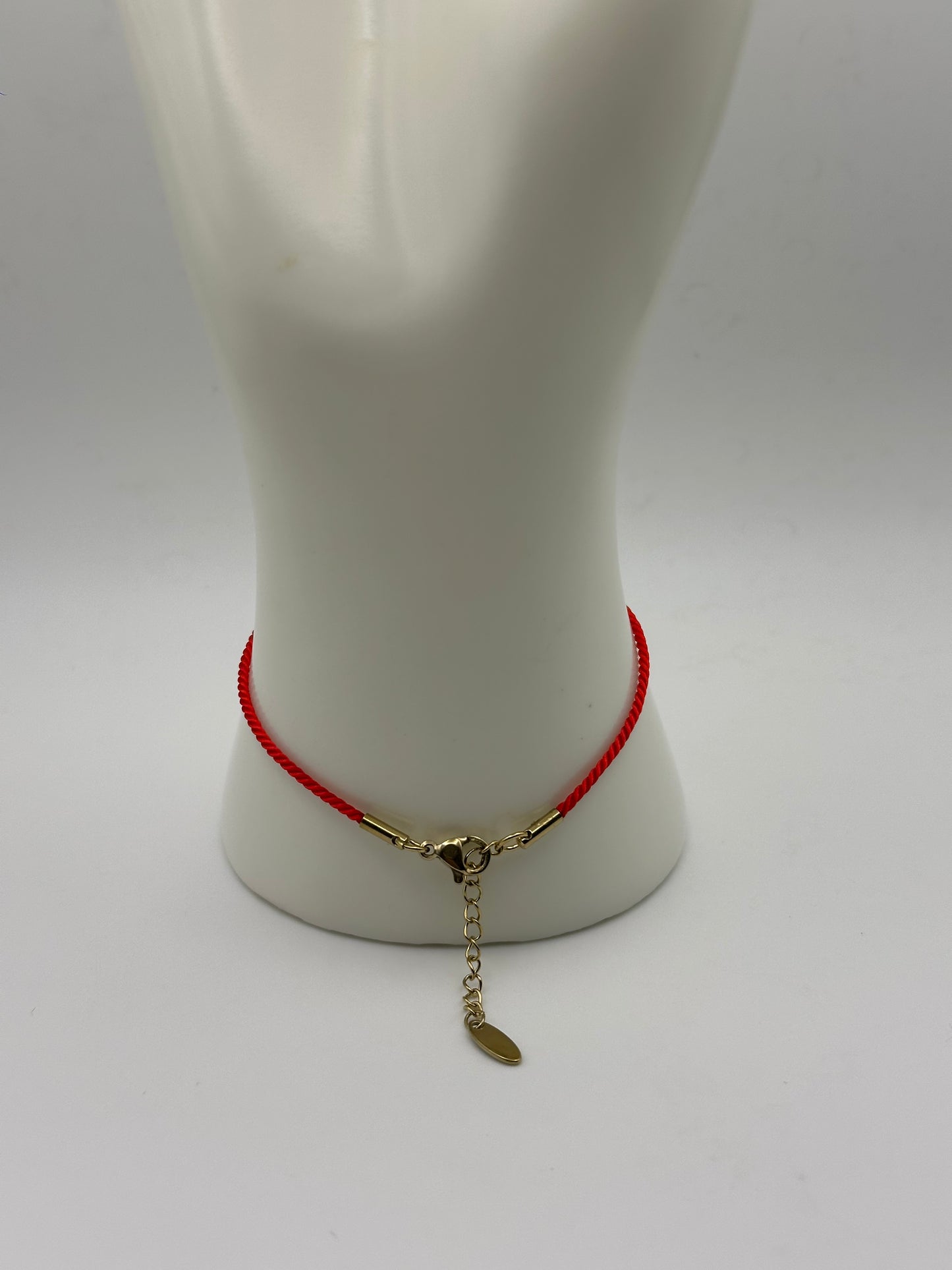 Red String with Gold Charms Bracelet
