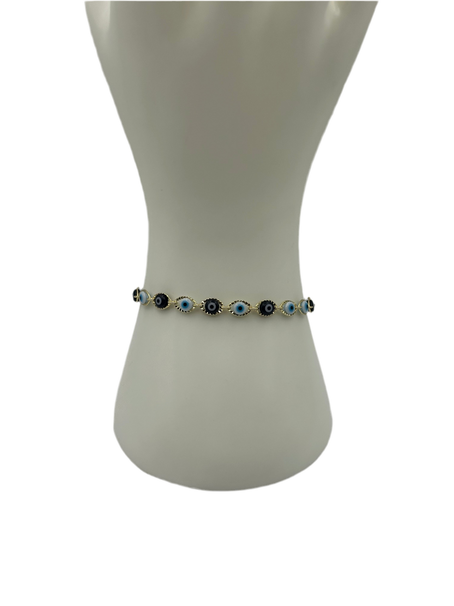 Evil Eye White & Black Bracelet