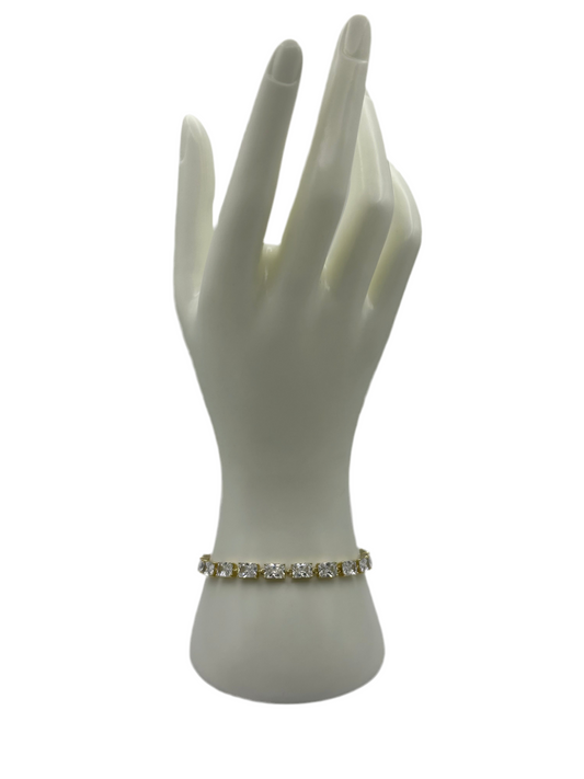 Square White Stone Bracelet