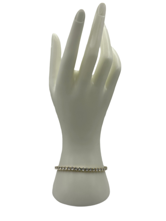 White Stone Medium Tennis Bracelet