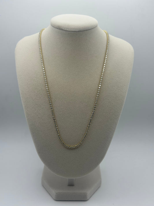 White Tennis Necklace