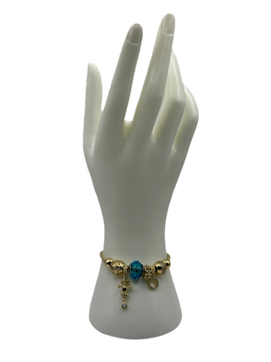 Gold Aqua Pan Bracelet