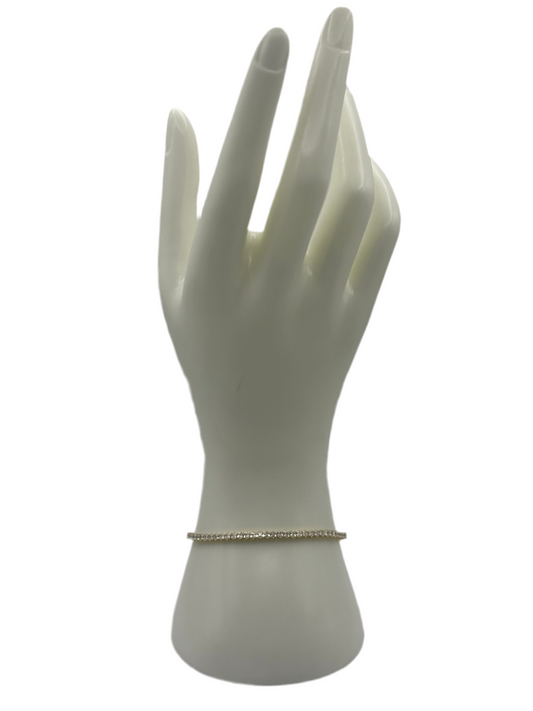 Small White Stone Tennis Bracelet