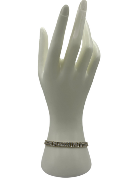 3 Layers White Stone Tennis Bracelet