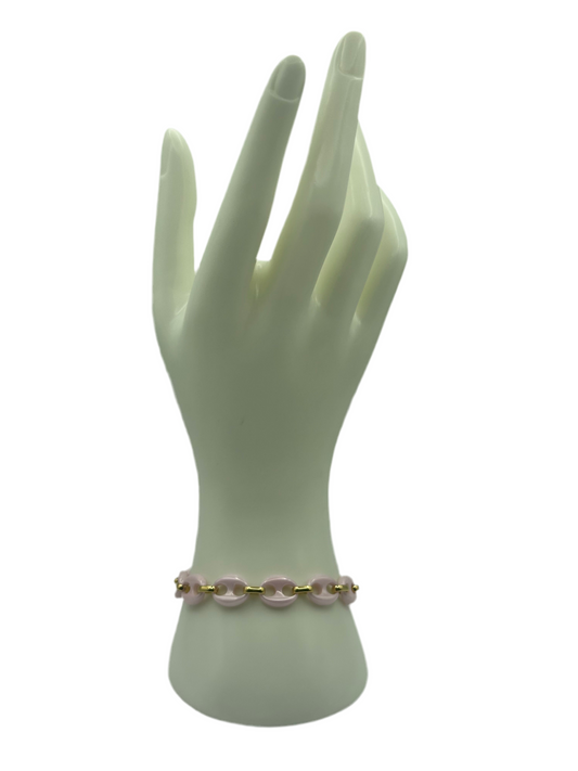Pink Link Bracelet