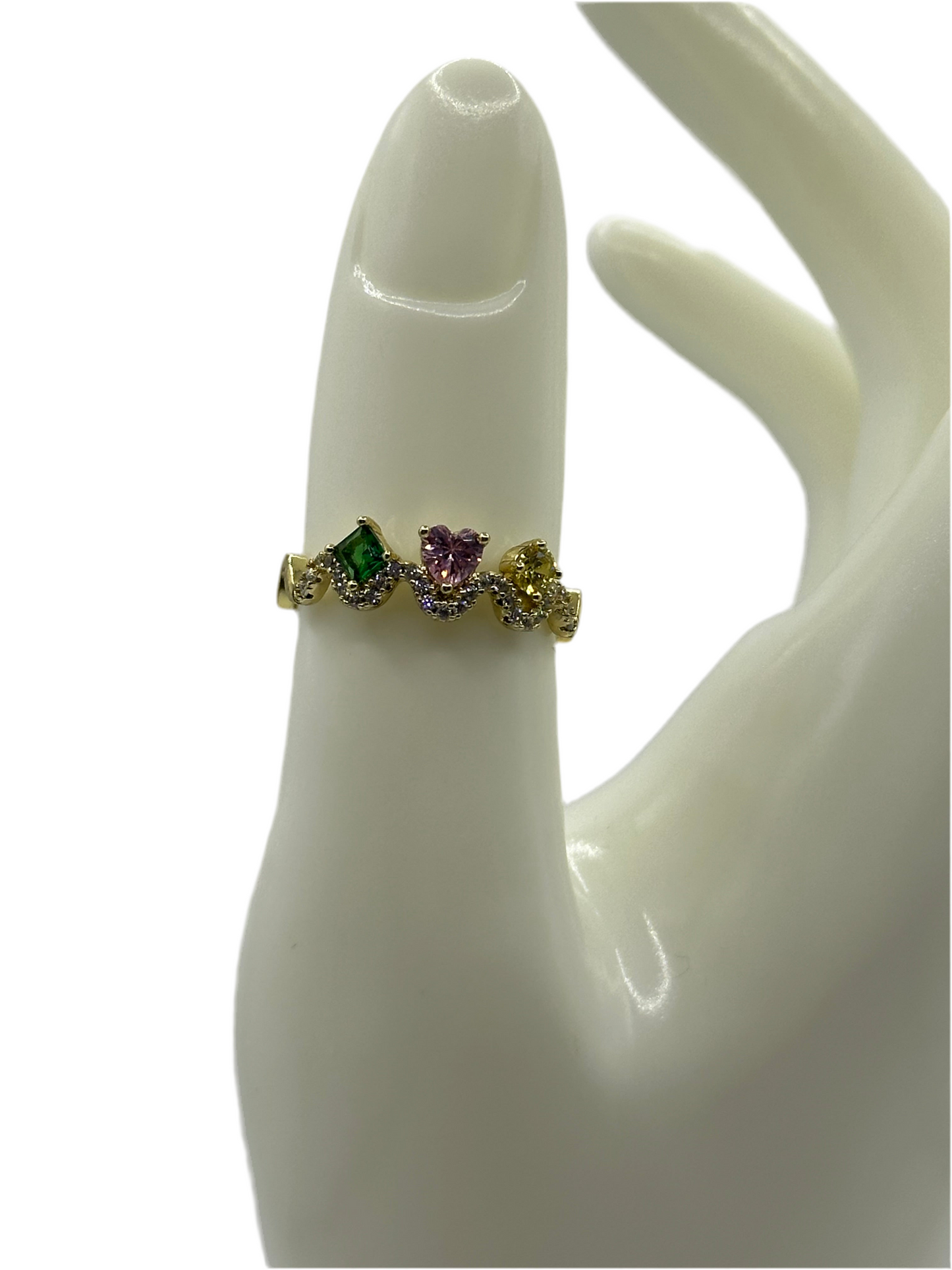 Multi Color Flower Ring