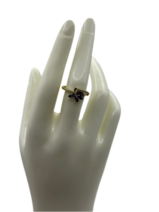 Purple Flower Ring