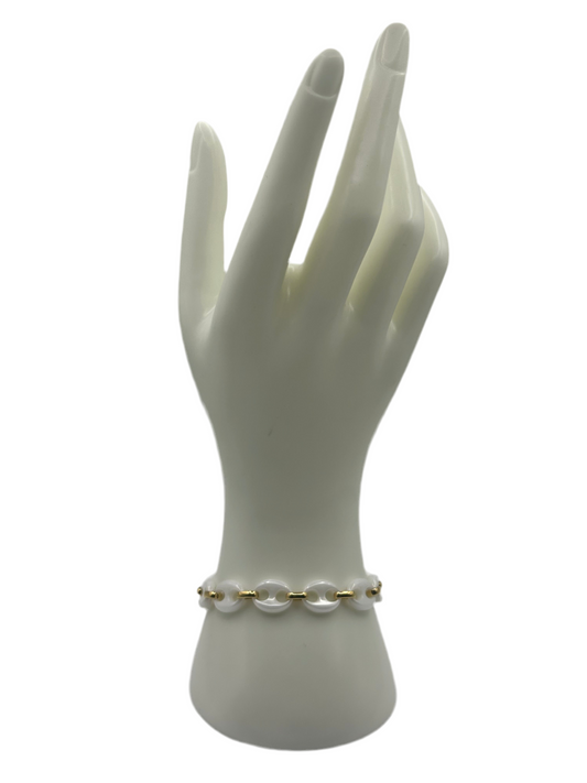 White Link Bracelet