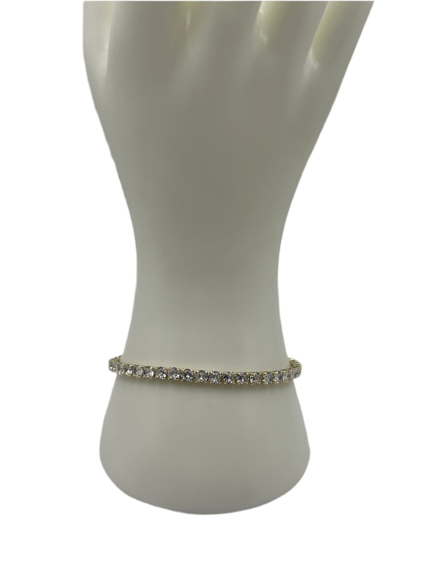 White Stone Medium Tennis Bracelet