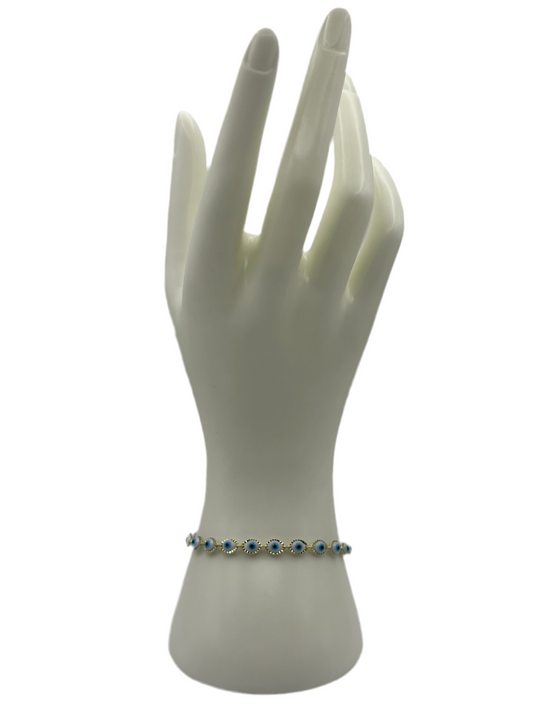 Evil Eye White Bracelet