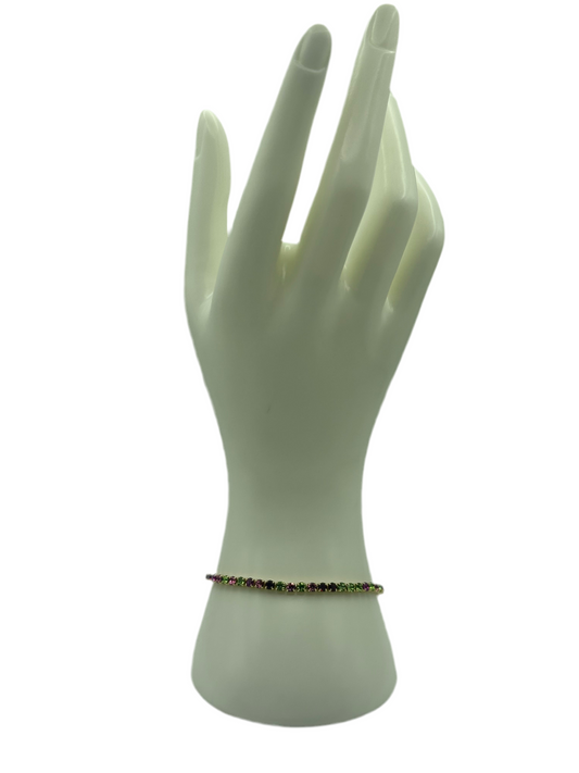 Small Multi Color Tennis Bracelet