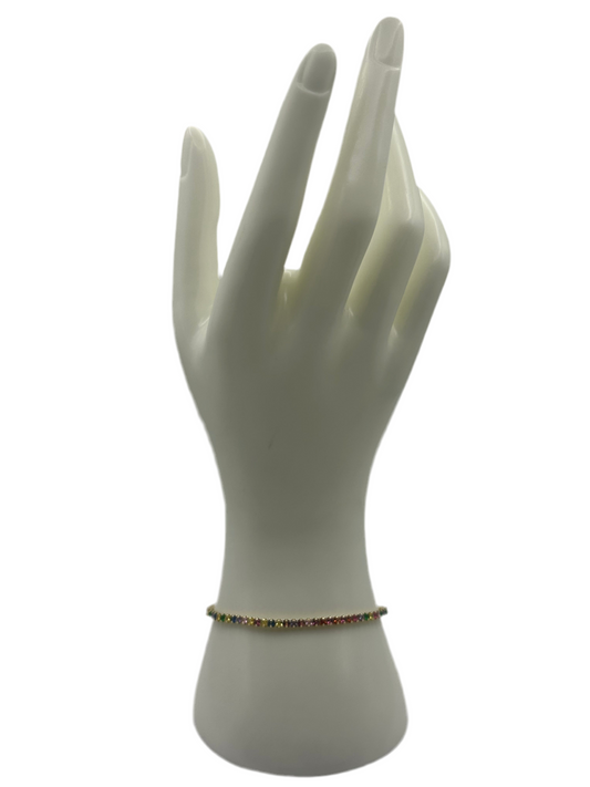 Small Multi Color Tennis Bracelet