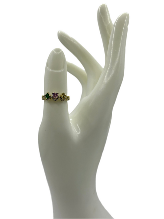Multi Color Flower Ring